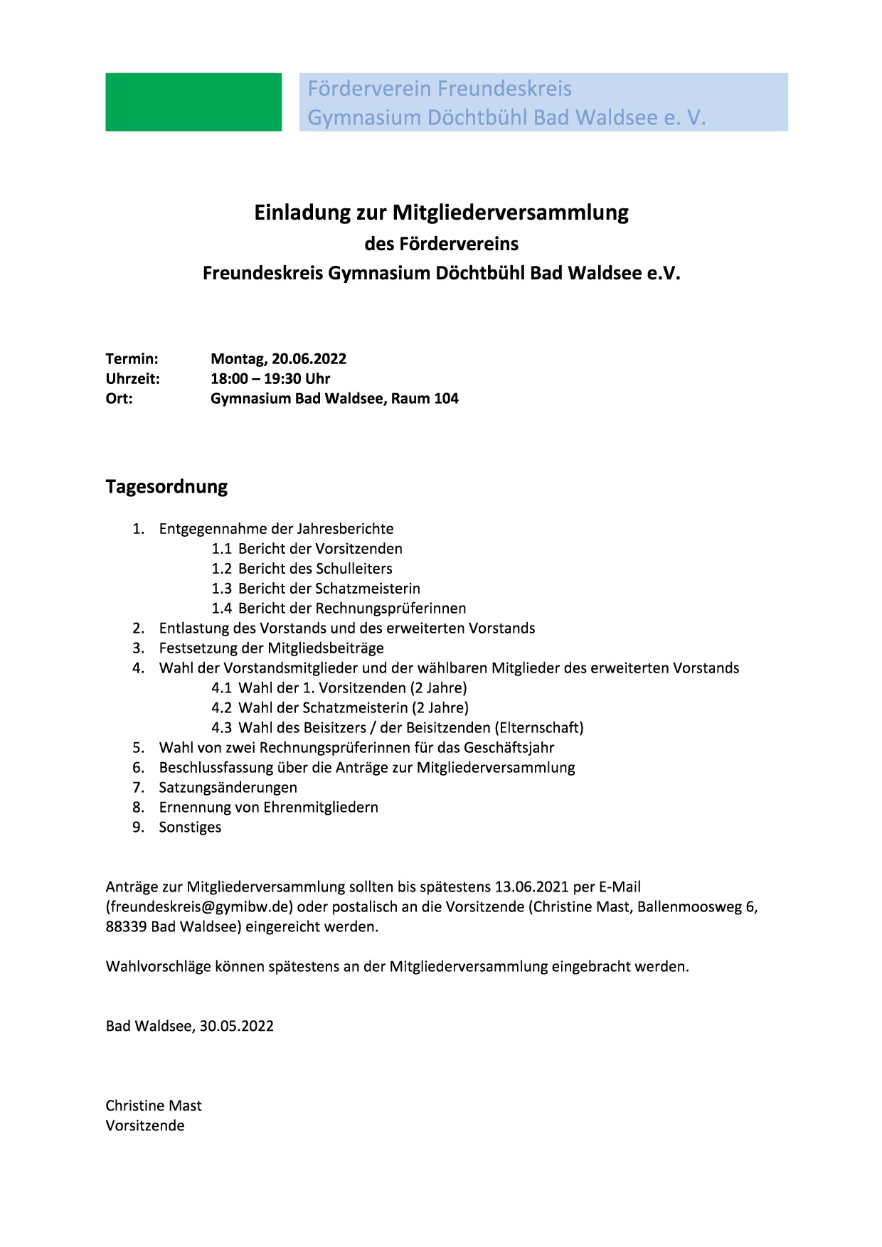 2022 05 30 Einladung Mitgliederversammlung 2022